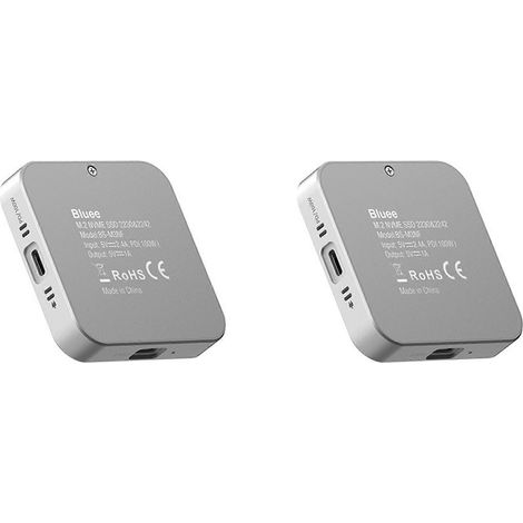 Boîtier SSD M.2 2 x 8 en 1 avec hub USB-C, adaptateur HDMI 10 Gbit/s, ports USB-C 3.2 et USB-A 3.2, SSD M.2 NVMe 2230 SATA 2 To (1/5)