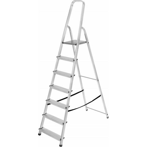 AWTOOLS DRABINA ALUMINIOWA 125kg 8 STOPNI WOLNOSTOJĄCA