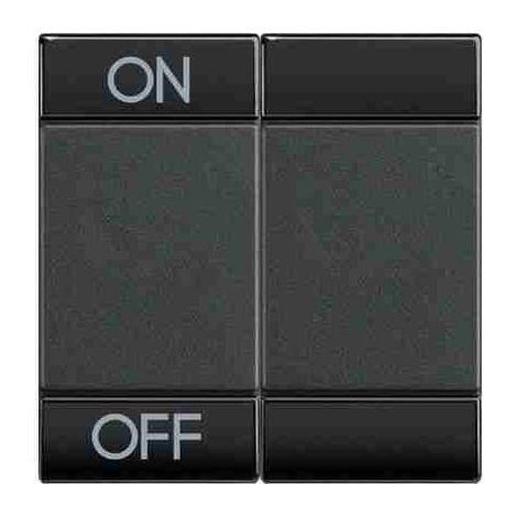 BTIL4911M2AGN Copritasto LivingLight a 2 funzioni con serigrafia ON OFF