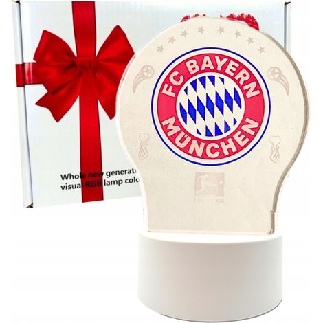 Bayern München Nachttischlampe für Kinder, 3D-LED, Weihnachtsgeschenk