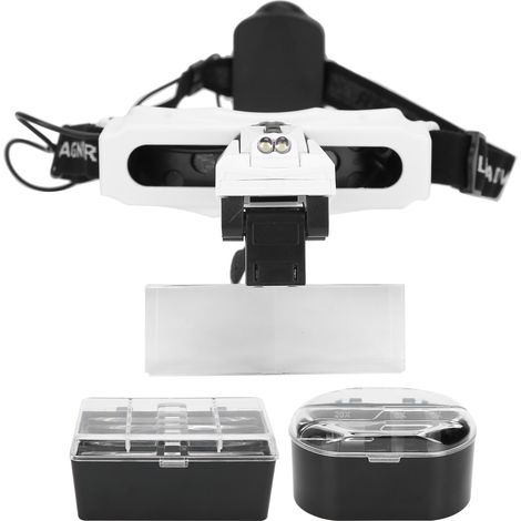 Loupe frontale à LED, adaptée à la lecture, à la broderie et au tatouage. (1/5)
