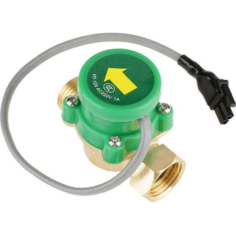 HT-120 AC 220V 0,5A Filetage mâle G1/2"-1/2" Pompe de circulation d'eau Capteur de débit Interrupteur Pressostat Contrôleur (1/5)