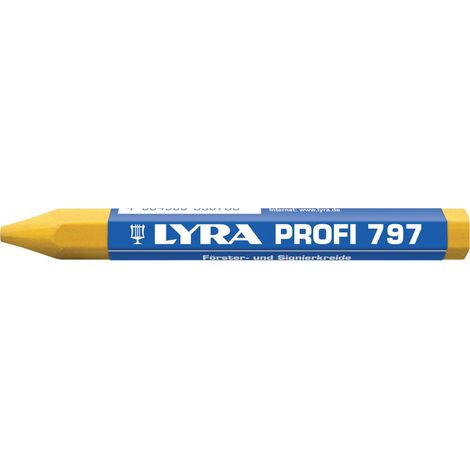 Förster/SignKreide weiss L120mm D12mm 6eckig papiert LYRA