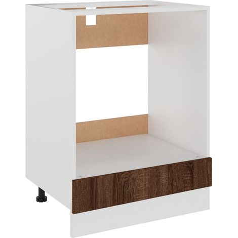 Mobile da Forno “Riga” Rovere Marrone 60x46x81,5 cm vidaXL