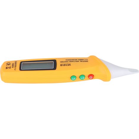 Stylo testeur numérique intelligent sans contact VC1018, voltmètre alternatif jaune (1/5)