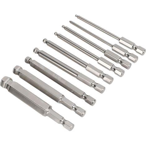Set mit 75 magnetischen Schraubendreherbits mit Kugelköpfen und 1/4-Zoll-Sechskantschaft. Sechskant-Schraubendreherbit-Set. (1/5)