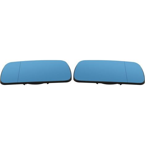Une paire de rétroviseurs en verre bleu de remplacement pour E46 02.1998-03.2005 E39 1995-2000 (1/5)