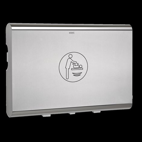 KWC Wickeltisch, CAMBRINO, PP Weiß, Front Edst, Klappbar, Offen 860x480x570 mm (1/2)
