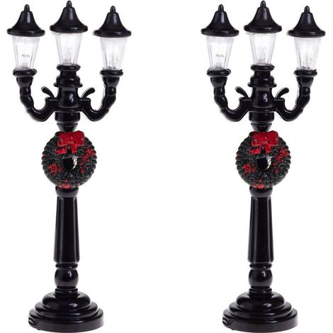 Accessoires pour Village de Nol Lampadaires lumineux et décorés - Feeric Christmas (1/4)