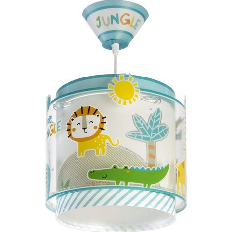 Dalber - Lampada da soffitto E-27, Giungla, Multicolore, 26 x 26 x 25 (1/5)