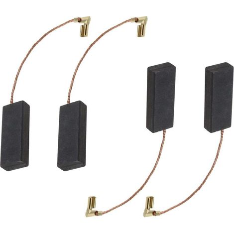 Lot de 4 balais de charbon de rechange pour tondeuse à gazon 29 x 11,2 x 6,2 mm compatibles avec Flymo Compact 330 360 D94 Dewalt BK12 326961-00 BH40 BH40E BH40EK
