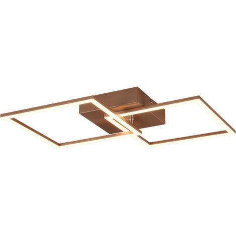 Plafón led trio lighting trail 20w 3000k coffe - r64492165