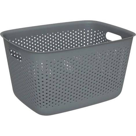Panier de Rangement "Tila" 17L Gris (1/2)