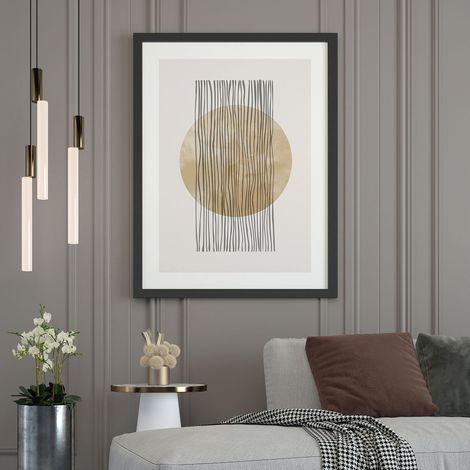 Affiche / Poster - Soleil Design - 60x80 cm - Bordure noire (1/5)