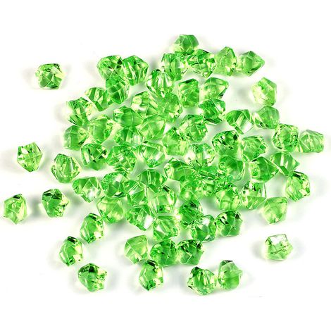 50 piedras acrílicas verde esmeralda, 2,5 cm, decoración de mesa, jarrón, boda (1/5)