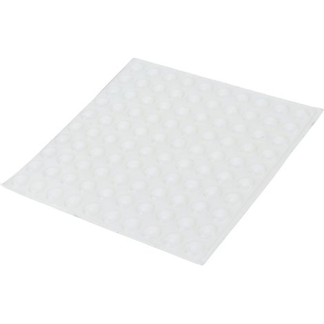 Transparente, selbstklebende, rutschfeste und stoßdämpfende Pads/Gummipads, 8 x 2,5 mm, halbkreisförmig, 100 Stück/Bogen (1/5)