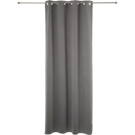 Lot de 2 Rideaux Occultants "Kerry" 135x240cm Gris (1/4)