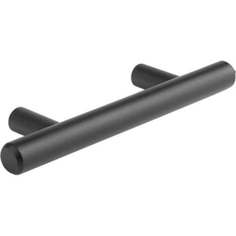 Poignée de meuble entraxe 160 mm type Hrazda pour tiroir armoire maison avec vis – Finition noir mat (1/3)