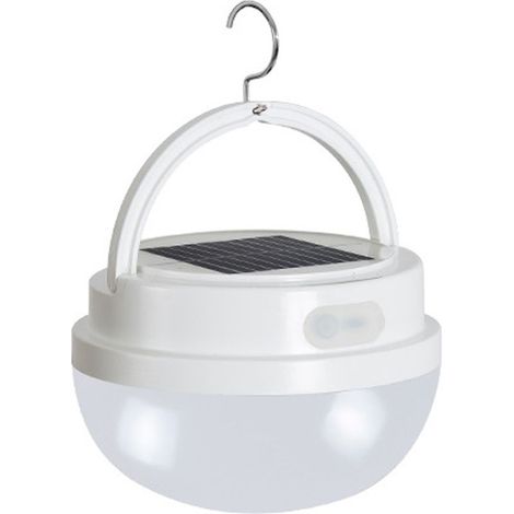 Lampe solaire, ampoule rechargeable, lampe solaire champignon portable et étanche pour le camping, blanche (1/5)