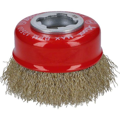 Brosse boisseau à fils ondulés Metal clean, X-Lock (1/5)