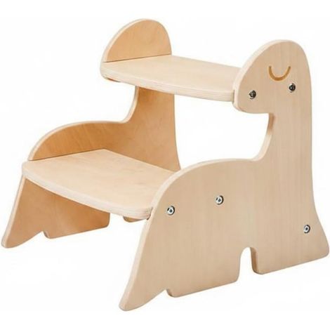 Children's Step Stool, Ladder Platform, Sturdy Plywood, Secure Frame, Anti-Tip, Helps with Climbing to the Sink and Shelves, Regular (1/5)