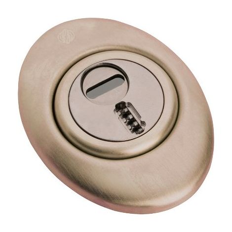 DEFENDER MECCANICO MECDEF SECUREMME  INOX OTTONE LUCIDO F.SAG I.MM 31 D.MM 50 H.MM 20