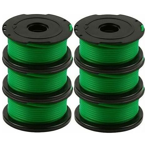AGE Lot de 6 bobines de fil pour dbroussailleuse Black and Decker GL7033, GL8033, GL9035, 6 m (1/5)