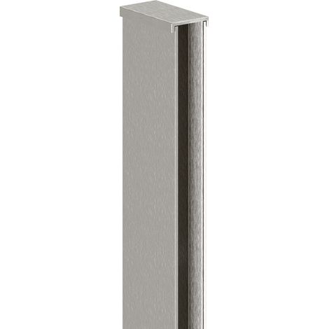 Mexen – Bandeau mural pour paroi de douche en aluminium nickel brossé – Longueur 200 cm – Pour verre 8 mm – 8000097 (1/2)