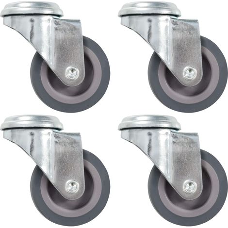Ruote Girevoli con Foro per Bullone 12 pz 50 mm vidaXL (1/5)