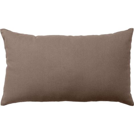 Coussin Déco Uni "Panama" 30x50cm Vison (1/2)