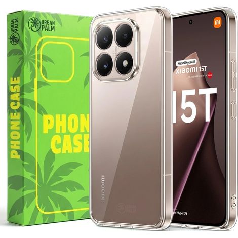 Custodia UrbanPalm per Xiaomi 15T, silicone, trasparente (1/5)