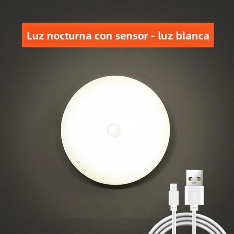 1 Stück wiederaufladbare LED-Bewegungsmelderleuchte per USB für Möbel, kabelloses Nachtlicht für Treppen, Küche, Kleiderschrank, Garderobe, automatisches Ein-/Ausschalten (1/5)