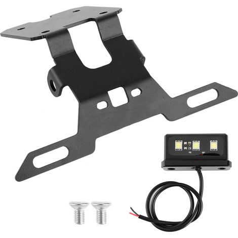 Support de plaque d'immatriculation arrière avec feu LED, adaptable Yamaha YZF R15 V3.0 R125 17‑20 (1/5)