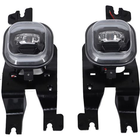 royaluxe -Feu antibrouillard LED pour pare-choc de voiture, 2 pièces, 6500K 45W, lumière DRL gauche et droite adaptée à Ford F‑450 F‑550 (1/5)