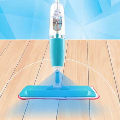 Pico Spray Balai Vaporisation Serpillère en Microfibre Multifonction Mop Spray Pliable Plastique (Bleu) (1/5)