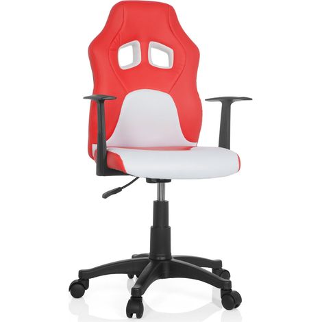 Kinderschreibtischstuhl / Kinderstuhl TEEN GAME AL rot/weiss hjh OFFICE (1/5)