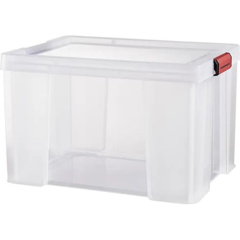 Clip'n store Aufbewahrungs- und Transportbox aus Kunststoff, 62,5 x 44 x 35 cm, 75 l SUNDIS