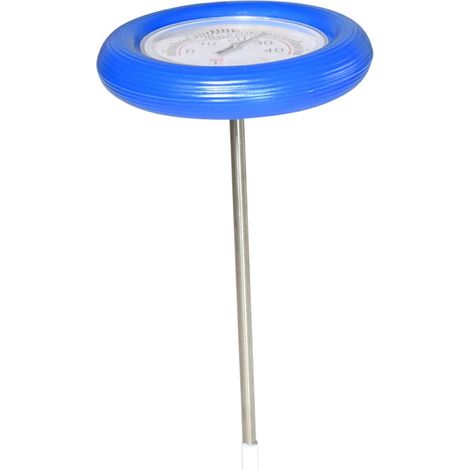 Termómetro flotante de acero inoxidable para piscinas, de 7 x 12 pulgadas, de 0 a 40 °C, con escala de fácil lectura termómetro versátil para jacuzzis, duchas para bebés y acuarios.