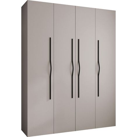 Armario Hartford 564, Cachemira, 246x190x42cm, Puertas de armario: Con bisagras, Número de estantes: 12 (1/5)
