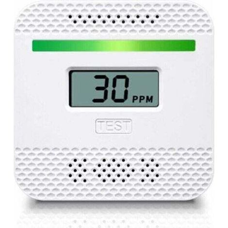 Détecteur de monoxyde de carbone, détecteur de monoxyde de carbone portable avec affichage numérique LCD pour voyage à la maison, alarme de monoxyde de carbone homologuée UL avec capteur électrochimiq