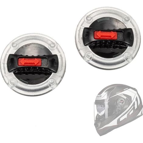 1 Pair of Motorcycle Helmet Visor Mounts with Rotary Switch for Helmet Lenses etc. (1/5)