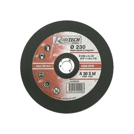 Disque à tronçonner spécial acier - Lot de 10 - 230 mm - SIZE/COLOR