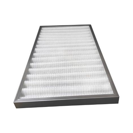 Filtre F7 mini-plis cadre galva - paisseur : 48 mm - dimensions : 645 x 365 mm