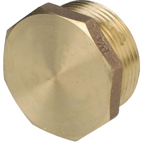 Raccord à visser laiton rouge bouchon 1 1/4" FM avec bord