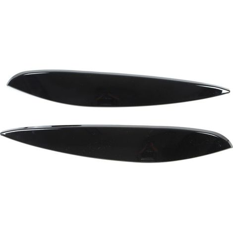 Sourcils de phare gauche droit ABS de remplacement, 2 pièces, pour Benz Smart 453 Fortwo Forfour 2015 – 2020, noir brillant