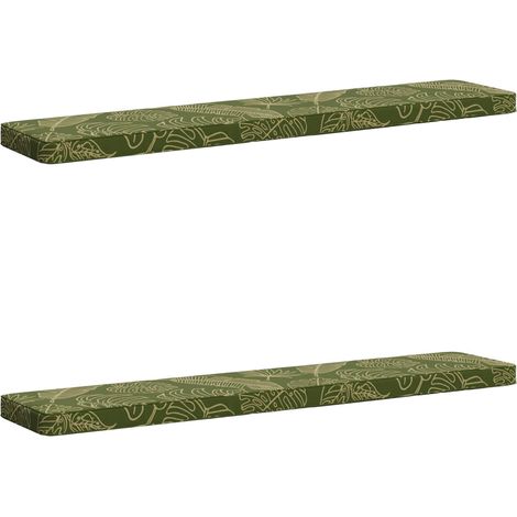 Coussins de banc 2 pièces VUGHT 2 pcs 100 % polyester vidaXL (1/5)