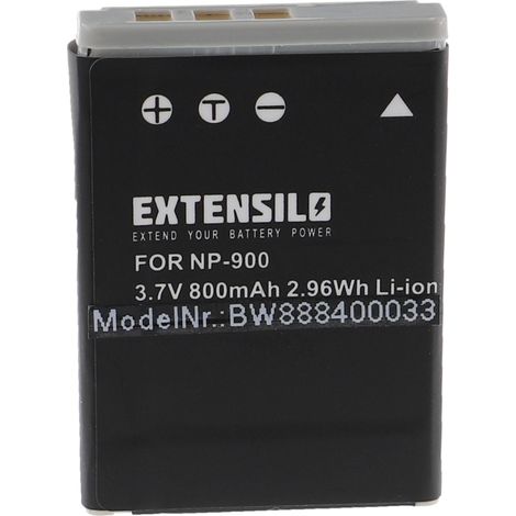 EXTENSILO Akku kompatibel mit Aldi Traveller Slimline X5 Kamera (800 mAh, 3,7 V, Li-Ion) (1/4)
