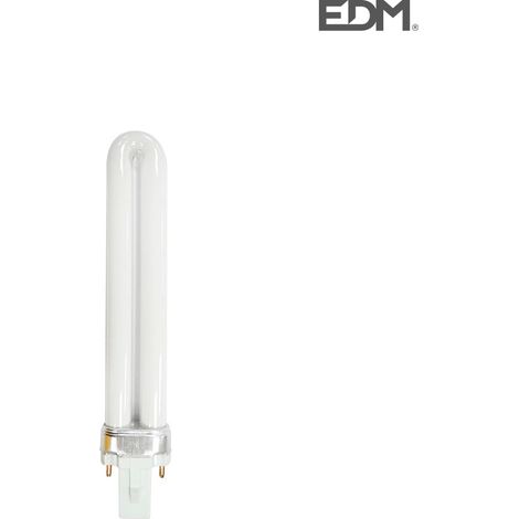 Ampulle Fluorescente Pl 9W Lichtaktinisch 16,5cm Ersatz Edm Ref. 06032