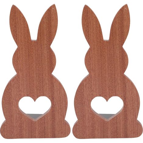 Dekorative Buchstützen in Tierform mit Hasen und Herzmotiv
