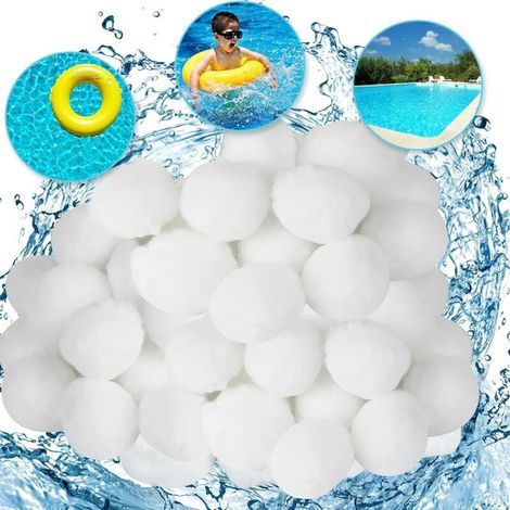 Boule filtrante pour piscine, boule filtrante pour piscine, boule filtrante pour piscine, convient aux grandes piscines, aquariums, filtres de piscine, produits pour piscine (1000 g) (1/3)